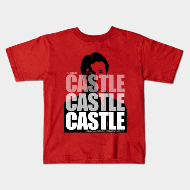 Castle Castle Castle Kids T-Shirt by Migs